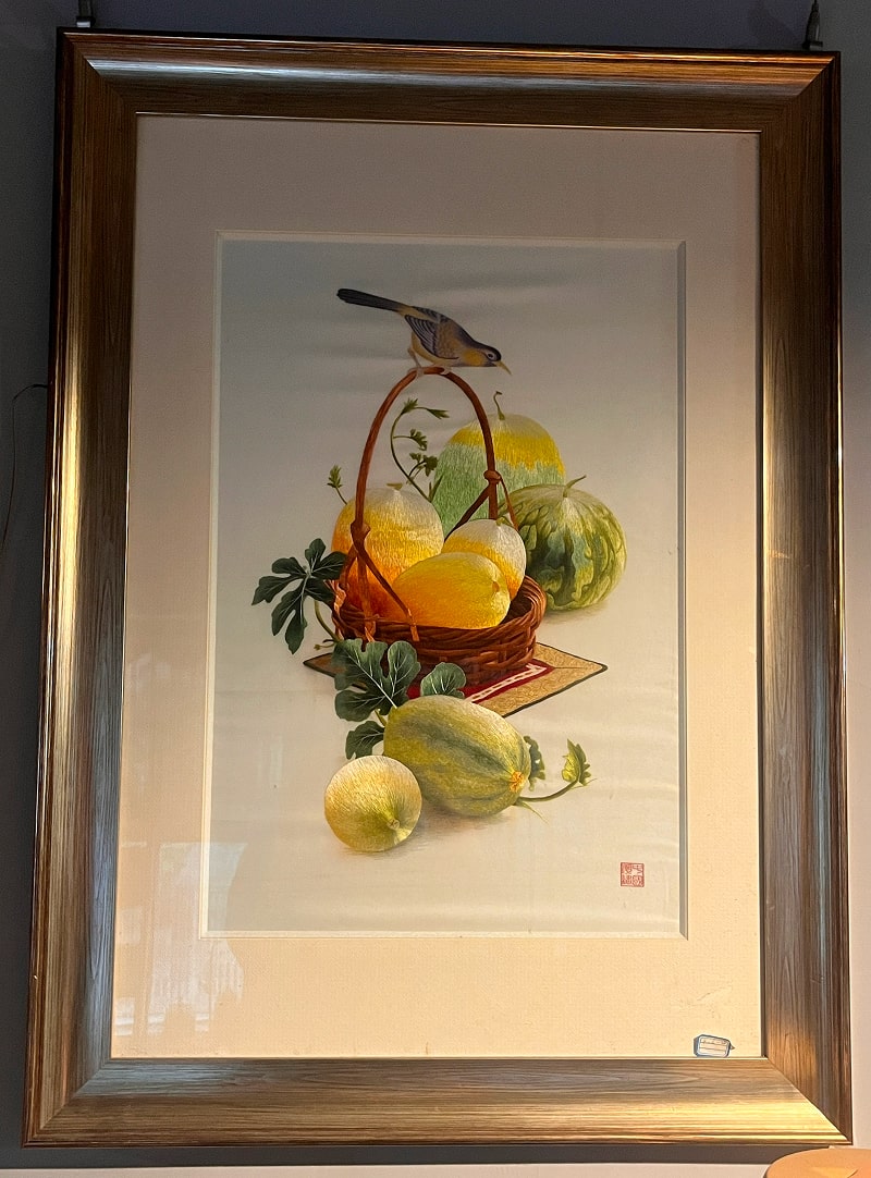 非遗潮州刺绣--水果篮